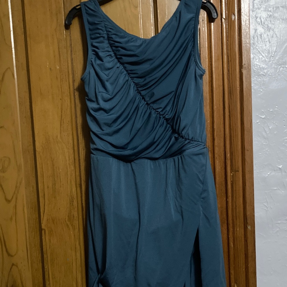 Weissman Teal Mesh Panel Mini Ballet costume
